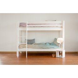 Kjeseng 70 x 200 cm, EXTRA HJ, hvid, delbar, skr stige, 25 rs garanti, Scanliving Premium