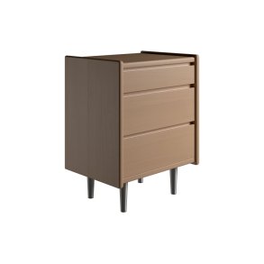 Krone kommode 50 cm bred med 3 skuffer i bgefiner - Dansk produceret.