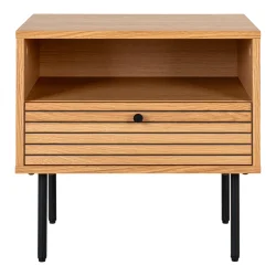 Osaka natbord 50 cm med opbevaring i egefiner