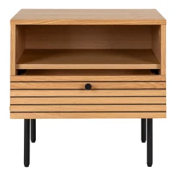Osaka natbord 50 cm med opbevaring i egefiner