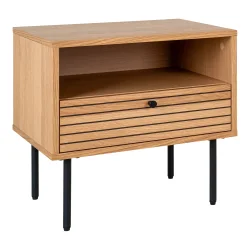 Osaka natbord 50 cm med opbevaring i egefiner