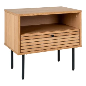 Osaka natbord 50 cm med opbevaring i egefiner