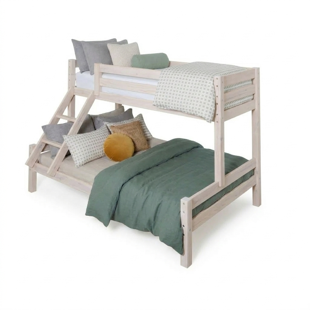 Familiekøjeseng model Oslo med 120 cm bred underkøje og 70 cm overkøje