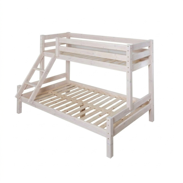 Familie k�jeseng til voksne og b�rn 120/70 x 200 cm inkl. lamelbunde, model Oslo