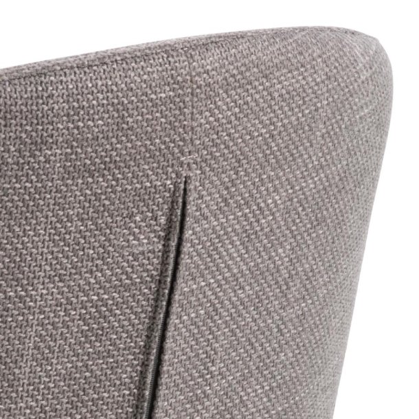 Pippi spisebordsstol med drejefod i lysgrbrun mbelstof