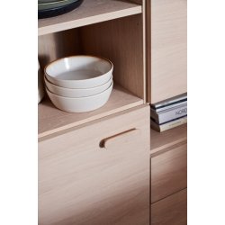 Egeskov sknk i hvidolieret ege finr 130 x 100 cm med soft close lger og skuffer