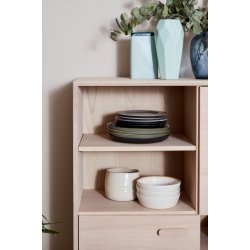 Egeskov sknk i hvidolieret ege finr 130 x 100 cm med soft close lger og skuffer