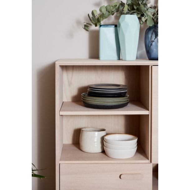 Egeskov sknk i hvidolieret ege finr 130 x 100 cm med soft close lger og skuffer