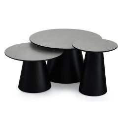 Samba sofabord 60cm i ege finr i lysegr