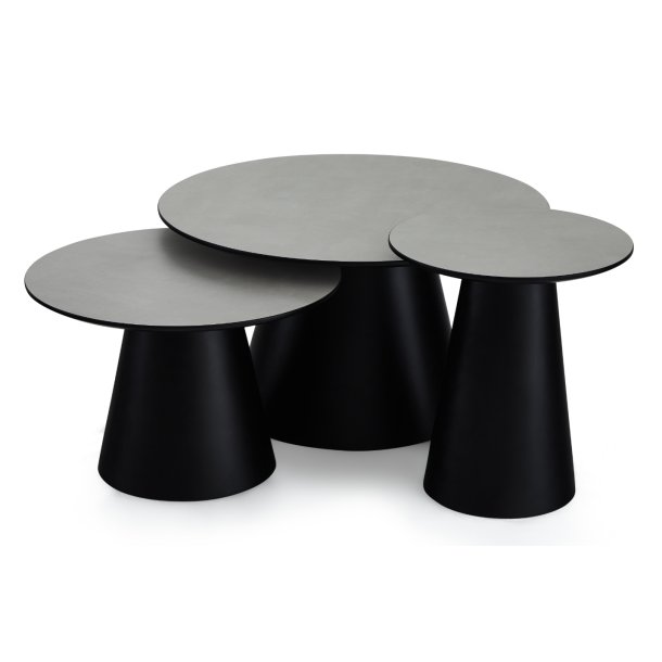 Samba sofabord 60cm i ege finr i lysegr