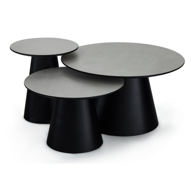 Samba sofabord 60cm i ege finr i lysegr