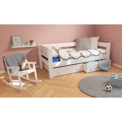 Basis seng 70 x 160 cm, hvid, 25 års garanti, Scanliving Premium