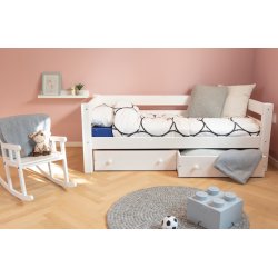 Basis seng 70 x 160 cm, hvid, 25 års garanti, Scanliving Premium