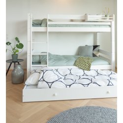 Udtræksseng til Scanliving Premium basis og køjeseng 90 x 200 cm med lige stige