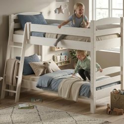 K�jeseng, kraftig til voksne og b�rn 90 x 200 cm inkl. lamelbunde, hvidpigmenteret, model Admiral