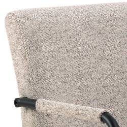 Sille spisebordsstol med armln og beige mbelstof