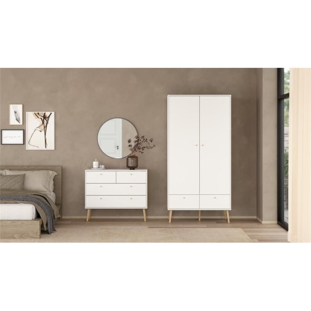 Esbjerg kommode 100 cm bred i hvid