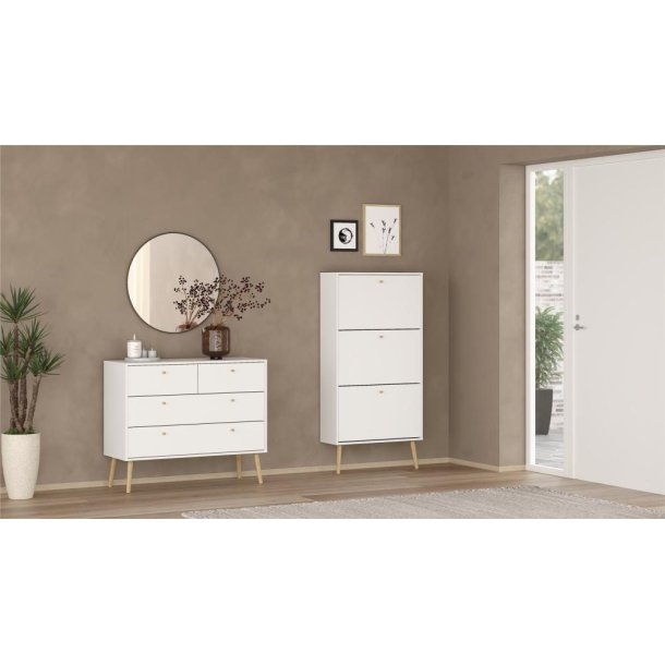Esbjerg kommode 100 cm bred i hvid
