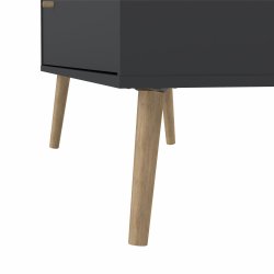 Esbjerg kommode 100 cm bred i mat sort