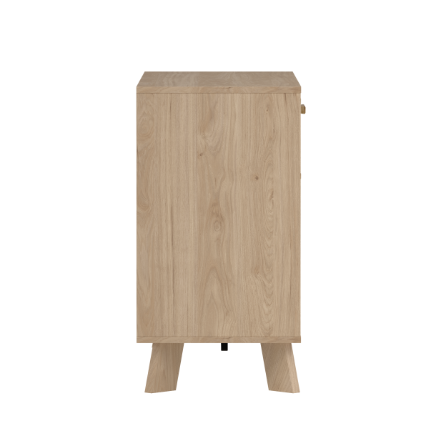 Estate sknk i hvid egelook 99 cm med 2 lger og 1 skuffe