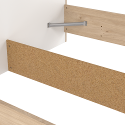 Estate dobbeltseng 160 x 200 cm i hvid egelook m hovedg�rde