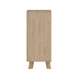 Estate kommode i hvid egelook 78 cm med 3 skuffer