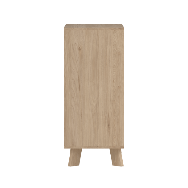 Estate kommode i hvid egelook 78 cm med 3 skuffer