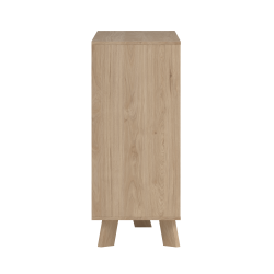  Estate kommode i hvid egelook 156 cm med 6 skuffer