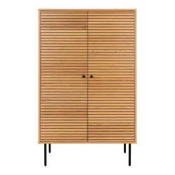 Osaka vitrineskab 80 cm bredt i egefiner