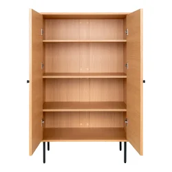 Osaka vitrineskab 80 cm bredt i egefiner