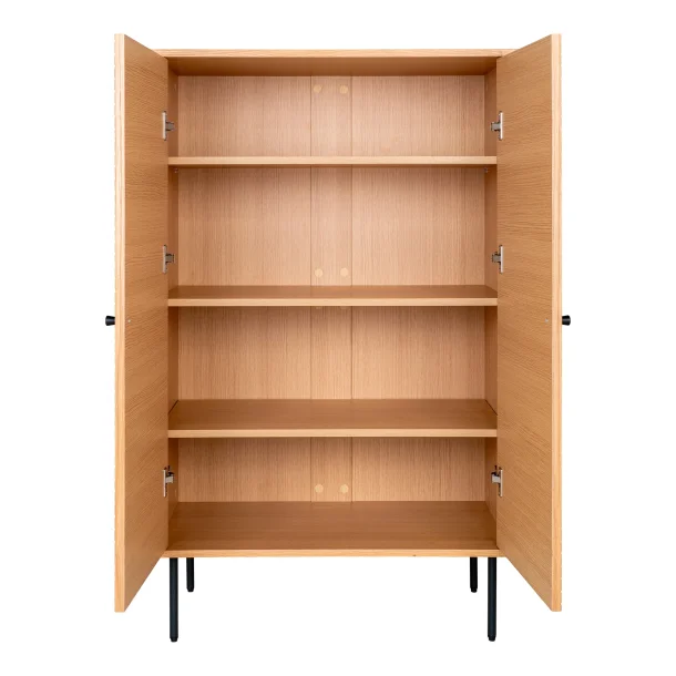 Osaka vitrineskab 80 cm bredt i egefiner